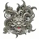 Chinese words tattoo design idea