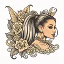 ariana grande  tattoo design idea