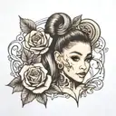 ariana grande  tattoo design idea