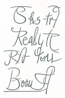 "is it really you" in fancy font  tattoo design idea