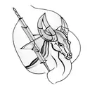 Sagittarius and Taurus  tattoo design idea