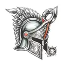 Spartan Helmet tattoo design idea