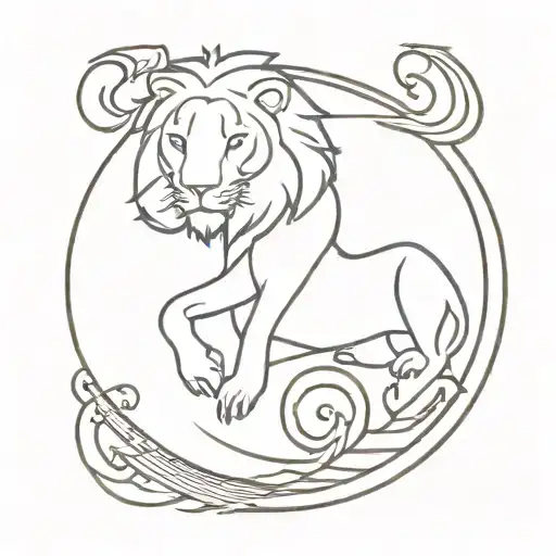 tattoo on the theme of music and piano with my astrological sign of Leo and on the male forearm with tattoo design idea