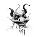 oogie boogie tattoo design idea