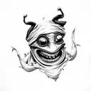 oogie boogie tattoo design idea