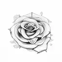 snake and rose tattoo design idea
