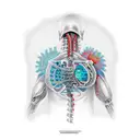 bio mechanical on shoulder tattoo design idea