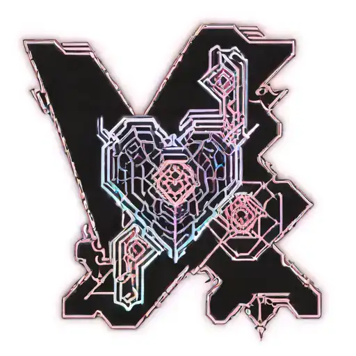 Broken heart tattoo design idea