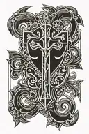 ankh cross tattoo design idea