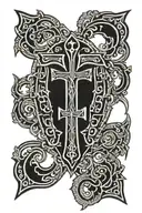 ankh cross tattoo design idea