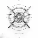 archery tattoo design idea