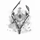 archery tattoo design idea