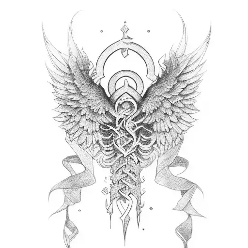 caduceus   tattoo design idea