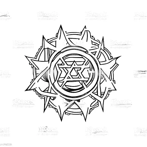 israel land tattoo design idea
