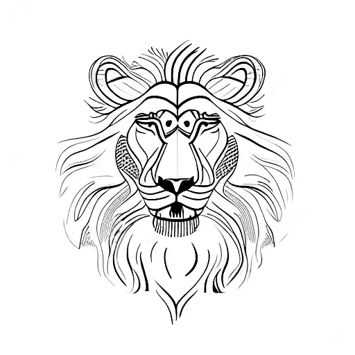 israel lion tattoo design idea