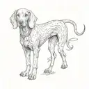 a weimaraner tattoo design idea