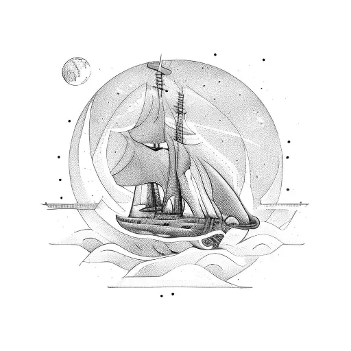 burn the ships tattoo design idea