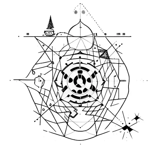 coordinates tattoo design idea