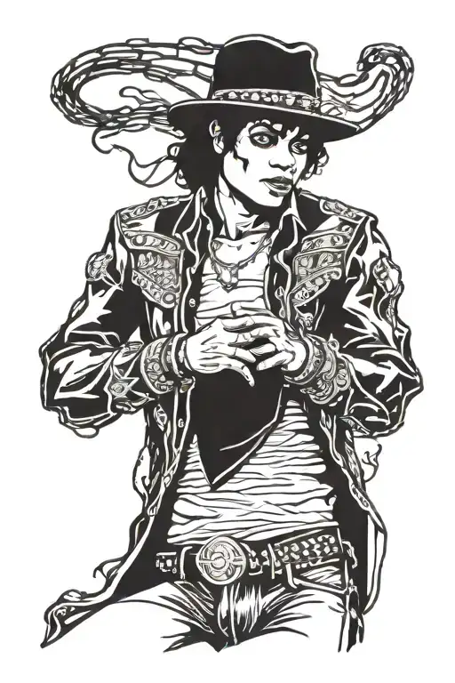 Dangerous Michael Jackson Album tattoo design idea