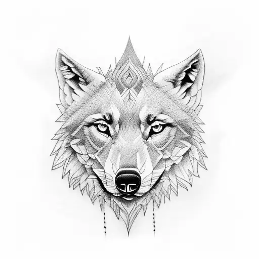 loup code qr  tattoo design idea