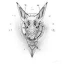 with a clock showing 3:14 tattoo design idea