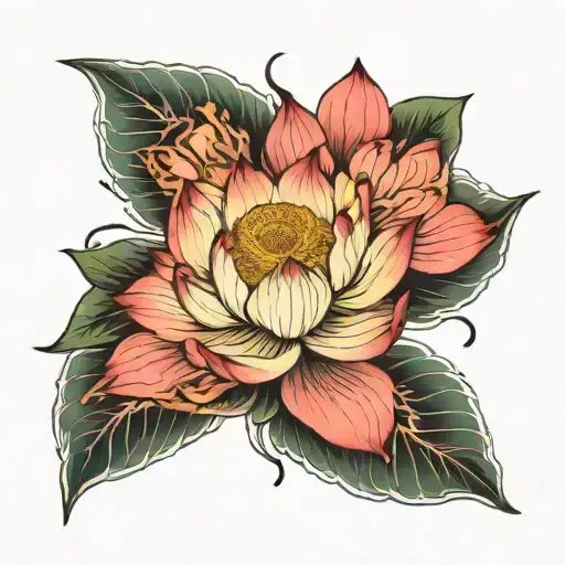 lotus Luka Émilie Gaston tattoo design idea