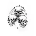 Laughing Skull tattoo design idea