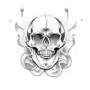 Laughing Skull tattoo design idea