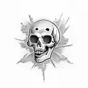Laughing Skull tattoo design idea
