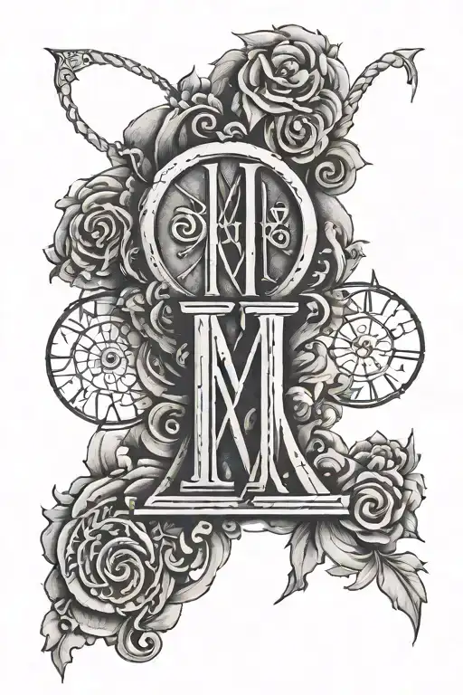 roman numerals II VIII MMVIII tattoo design idea