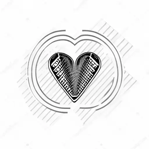 accordion with heartbeat tattoo design idea