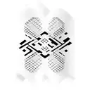 accordion with heartbeat tattoo design idea