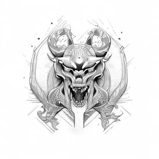 Muscle car tattoo design idea