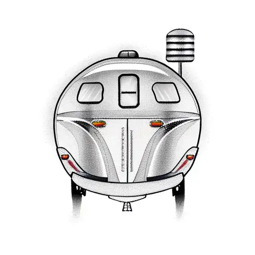 Airstream bambi camper  tattoo design idea