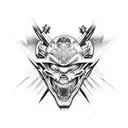 Muscle car tattoo design idea