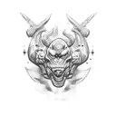 Muscle car tattoo design idea