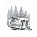 Airstream bambi camper  tattoo design idea
