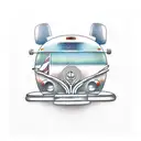 Airstream bambi camper  tattoo design idea