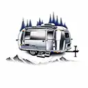 Airstream Camper big front window  tattoo design idea