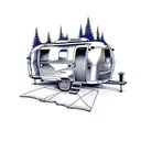 Airstream Camper big front window  tattoo design idea
