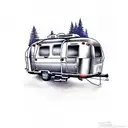 Airstream Camper big front window  tattoo design idea