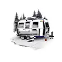 Airstream Camper big front window  tattoo design idea