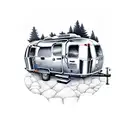 Airstream Camper big front window  tattoo design idea
