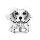 beagle  tattoo design idea