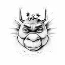 shrek   tattoo design idea