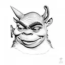 shrek   tattoo design idea