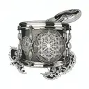 snare drum sacred geometry patterns tattoo design idea
