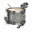 snare drum sacred geometry patterns tattoo design idea