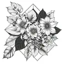 valentin mathéo Flora tattoo design idea