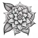 valentin mathéo Flora tattoo design idea